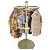 $113 Round Garment Rack, Rotatable Clothing Stand