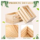 $54 Roowest Small Wooden Crates 5" (24 Pcs)