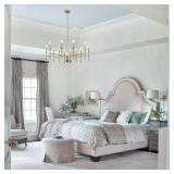 $120 ANKYLHUA Gold 12 Light Farmhouse Chandelier