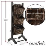 $80 Casafield 3-Tier Stand with Hyacinth Baskets