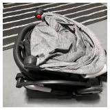 Baby Stroller Bumper Bar, Black PU Leather