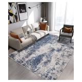 $160 Area Rug: 8x10 Soft Indoor Carpet - Blue