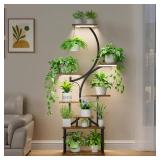 $140 BACEKOLL 8 Tier Plant Stand with Lights