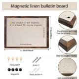 $70 Magnetic Bulletin Board 43x31 Inch, Rustic