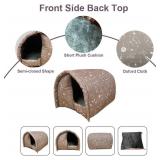 Waterproof Collapsible Cat Shelter (Brown)