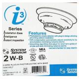 System Sensor 2W-B i3 Series 2-wire, Photoelectric i3 Smoke Detector