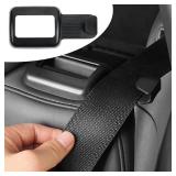 MTGOCHA 2Pcs Backseat Seatbelt Holder Guide for Tesla Model Y, No Need Remove Headrest & Anti-Scratch Rear Seat Belt Grabber for Tesla Model Y Accessories 2024 2023 2022 2021, Black