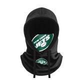 FOCO New York Jets NFL Black Drawstring Hooded Gaiter