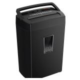 Bonsaii 12-Sheet Cross Cut Paper Shredder, 5.5 Gal Home Office Heavy Duty Shredder for Paper, Credit Card, Mail, Staples, with Transparent Window, High Security Level P-4 (C275-A)