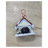 Black Labrador Ornament A Great Gift For Black Labrador Owners Hand Painted and Easily Personalized "Doghouse Ornament" With Magnetic Back