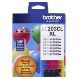 Brother - LC2033PKS XL High-Yield 3-Pack Ink Cartridges - Cyan/Magenta/Yellow