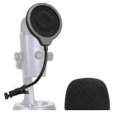 Yeti Nano Mic Pop Filter with Foam Winscreen - 4 Inch 3 Layers Wind Pop Screen Mask Shield and Foam Wind Cover For Blue Yeti Nano Mic to Improve Sound Quality by YOUSHARES