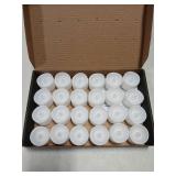 Homemory 24-Pack Flameless LED Tea Lights Candles Battery Operated, 200+Hour Fake Electric Candles TeaLights for Votive, Aniversary, Wedding Centerpiece Table Decor, Funeral, Halloween, Christmas