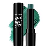 BADCOLOR Green Face Body Paint Stick, Cream Blendable Eye Black Deep Green Face Painting Kit for Sports Camo, Halloween SFX Makeup Cosplay Joker Zombie Vampire Costume Parties