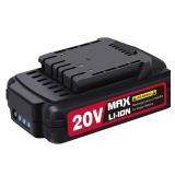 AVID POWER 20V MAX 1.5 Ah Lithium Ion Rechargeable Battery, Only Fit for Specified 20V Cordless Tools (See Below for Specific Tools Adapted)