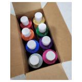 Cra-Z-Art Washable Glitter Paint Bulk Pack 8ct, Assorted Colors 4oz each bottle