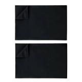 Ghooss King Size Flat Sheet Only-1500 Series Luxury Brushed Microfiber Bed Top Sheet,Wrinkle, Fade Resistant-2 Pack(King,Black)