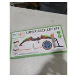 TEMI Kids Bow and Arrow Set - LED Light Up Archery Toy Set with 10 Suction Cup Arrows, Target & Quiver, Indoor and Outdoor Toys for Children Boys Girls