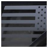 JeCar Rear Window Flag Decals Vinyl American Flag Stickers Exterior Accessories Compatible with Ford Bronco Sport 2021-2022, 1 Pair