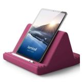 Lamicall Tablet Pillow Stand, Pillow Soft Pad for Lap - Tablet Holder Dock for Bed with 6 Viewing Angles, for iPad Pro 9.7, 10.5, 11, 12.9 Air Mini 4 3, Kindle, Galaxy Tab, E-Reader, Purplish Red