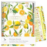 SwiftCube Recipe Book to Write in Your Own Recipes | Handy Kitchen Conversion Chart Magnet Included | Store 220 Recipes, 30 Ring with 8 Dividers | Perfect Family Recipe Journal