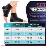 PhysFlex Compression Socks for Plantar Fasciitis, Achilles Tendonitis Relief - (1 Pair) Ankle Compression Sleeve for Heel Spurs, Foot Swelling & Fatigue - Arch Support Brace for Everyday Use