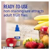 TERRO T2502 Ready-to-Use Indoor Fruit Fly Trap with Built in Window - 2 Traps + 90 day Lure Supply