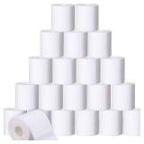 Ctosree 24 Rolls Printer Labels Adhesive Thermal Paper Waterproof Thermal Label Stickers Compatible with Phomemo M110 M221 M220 M120 M200 M110s Printer, 1.57 x 1.18 Inches/ 40 x 30 mm