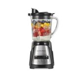 Hamilton Beach Power Elite Wave Action Blender For Shakes and Smoothies, 40 Oz Glass Jar, 12 Functions Including Puree, Crush Ice, Stainless Steel Ice Sabre Blades, 700 Watts, Black (58148A)