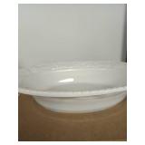 white ceramic serving plate dish aprox 12x9 inch 32792