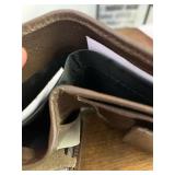 Genuine top grain leather wallet 12 pockets