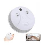 Security Camera Detector Indoor Camera Smoke Detector, Hidden Camera Detectors 1080P with WiFi Real-Time Night Vision Motion Detection Camera for Home Office Safety