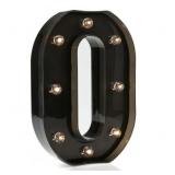 OYCBUZO Light Up Black Alphabet Marquee Number Sign LED Marquee Number