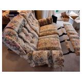 Floral love seat- on main floor