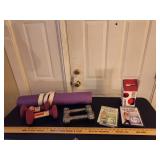 Yoga mat, 2 sets of dumbells, walking workout videos and Rock balls