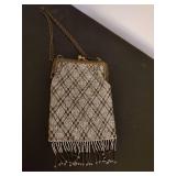 Vintage mesh flapper handbags