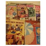 Crotchet magazines, needles and extra supplies