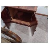 2 door wooden endtable