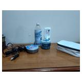 Odor Genie, curler, protective ointment, multi purpose cleaner and a Beuer Mani/Pedi device