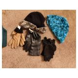 2- hats and 3- pairs of gloves