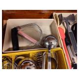 Kitchen utensils and storage trays