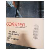 Coaster Los Angeles Corner Shelf Single Scroll Copper Finish