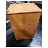 Rolling Wood Craft Storage