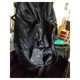 Black Rolling Suitcase Gator Skin Look with Garment Bag