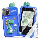 Kids Smart Phone Toys for Boys,Dinosaurs Gift Toys for Boys Ages 3-9 Christmas Birthday Gifts Mini Smart Phone Toys with 2.8" Touchscreen 16 Learning Games Dual Camera Music Player, 8G SD Card