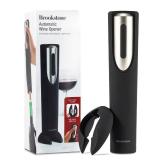 Brookstone Electric Wine Opener & Foil Cutter with Stand, Automatic Wine Bottle Opener, Battery Operated Corkscrew Opener, Kitchen, Wine Gifts for Men