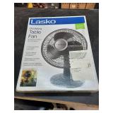 Lasko - 12 in. Oscillating Personal Table Fan with 3 Speeds - Black