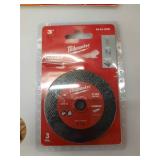 Milwaukee 49-94-3000 - 3-Piece 3 Type 1 Cut-Off Wheel (1/25 Thickness 3/8 Arbor)