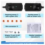 41A5034 Safety Sensor Kit, Replacement for Craftsman/Chamberlain/Liftmaster Garage Door Sensor, Compatible with Liftmaster/Chamberlain/Craftsman Garage Door openers Made After 1997