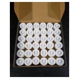 Homemory Bulk Pack Novelty Flickering Flameless Tea Lights Candles, 200+Hours Battery Operated, Fake Electric LED Votive Candles, Small Wedding Candles for Table Centerpieces,Proposal,Anniversary